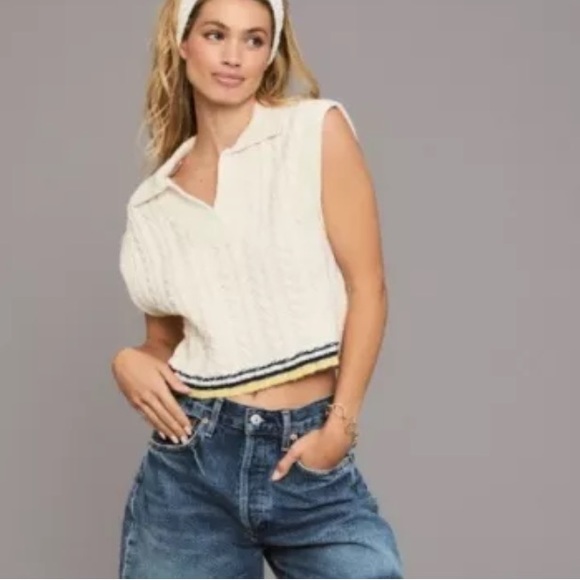 ANTHROPOLOGIE MAEVE Cable Knit Vest - Picture 5 of 14